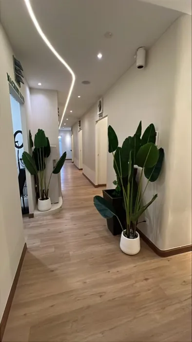 Corridor to the treatment rooms